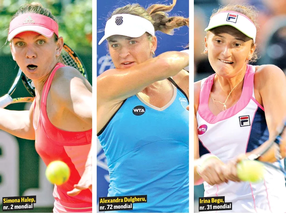 
    Simona Halep, Alexandra Dulgheru şi Irina Begu au ajuns în optimile turneului italianFoto: AP  