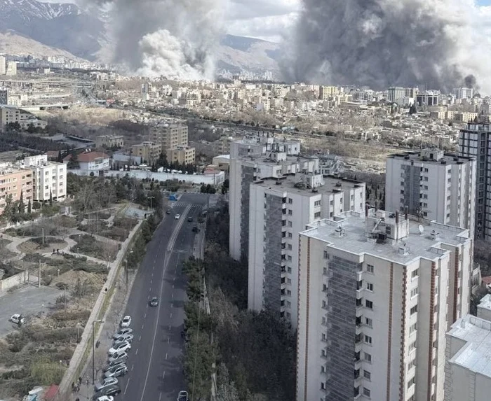 Teheranul lovit bombardat/FOTO:X