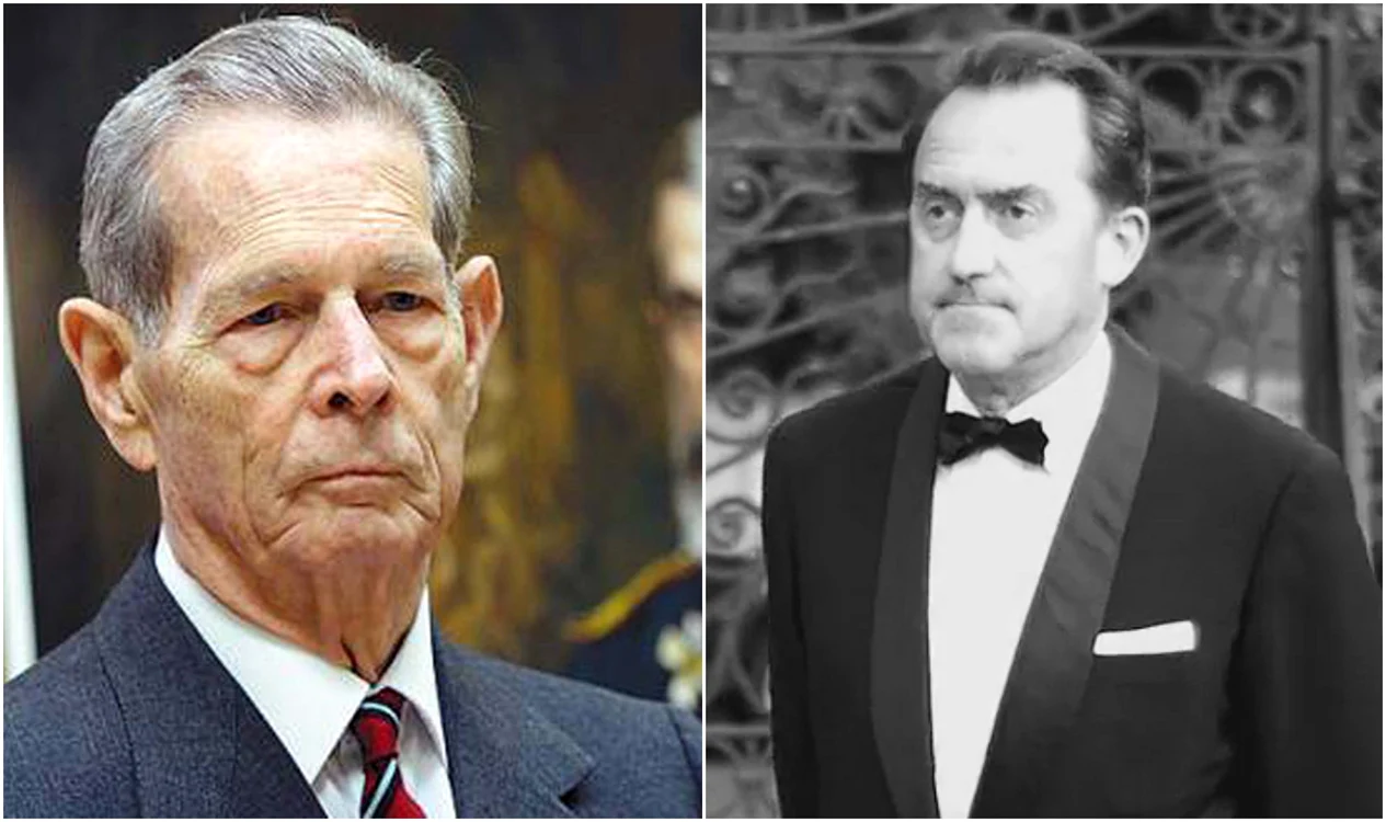 Regele Mihai și fostul său ginere, Alain Biarneix zis și Michel de Laufenburg jpg