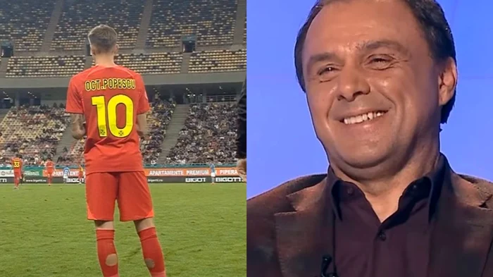 Panduru, amuzat de cum arată jambierele tăiate ale lui Octavian Popescu. CAPTURA: Orange Sport