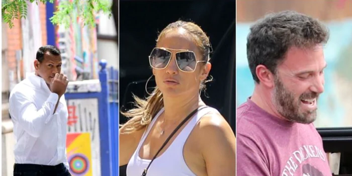 Alex Rodriguez, Jennifer Lopez şi Ben Affleck. Foto: Profimedia