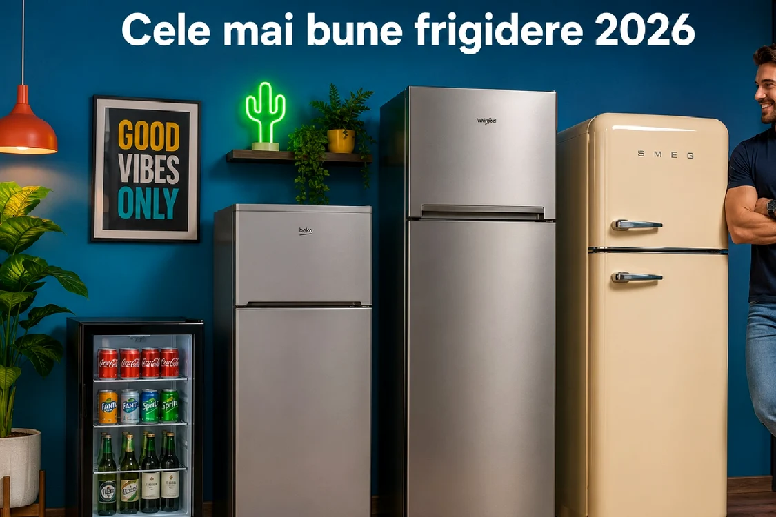 Comparație frigidere 2026 - diverse tipuri, culori, design și capacități / DMS Ghidul cumpărătorului