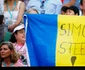 Suporter in tribună la meciul dintre Simona Halep şi daneza Caroline Wozniacki de la Australian Open 2018 FOTO Guliver / Getty Images / Scott Barbour