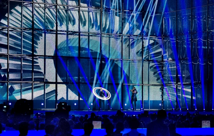 Paula Seling şi Ovi, la ultima repetiţie generală (foto: Facebook)