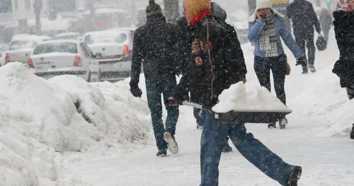 Ninsoarea s-a întors în forţă la Iaşi luni, 13 februarie