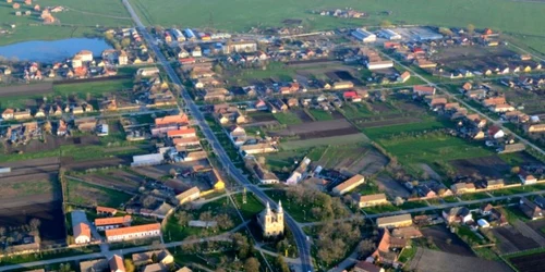 Şandra văzută din balon FOTO Ştefan Both