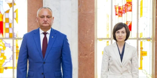 Igor Dodon si Maia Sandu
