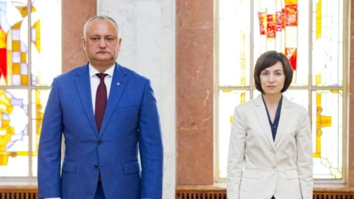 Igor Dodon si Maia Sandu