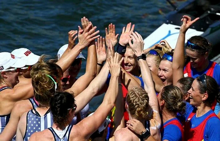 Bucuria de la finalul cursei incheiate cu bronz