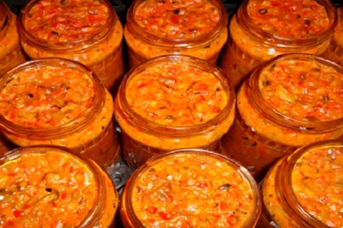 Zacuscă tradițională de ghebe.