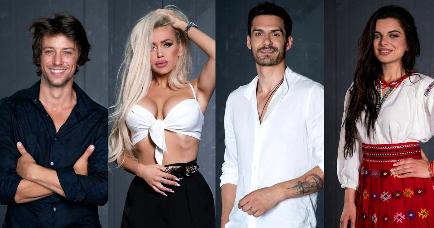 Paul Diaconescu, Anda Adam, George Burcea și Ana Maria Babei, concurenți la "Ferma. Săteni versus orășeni"