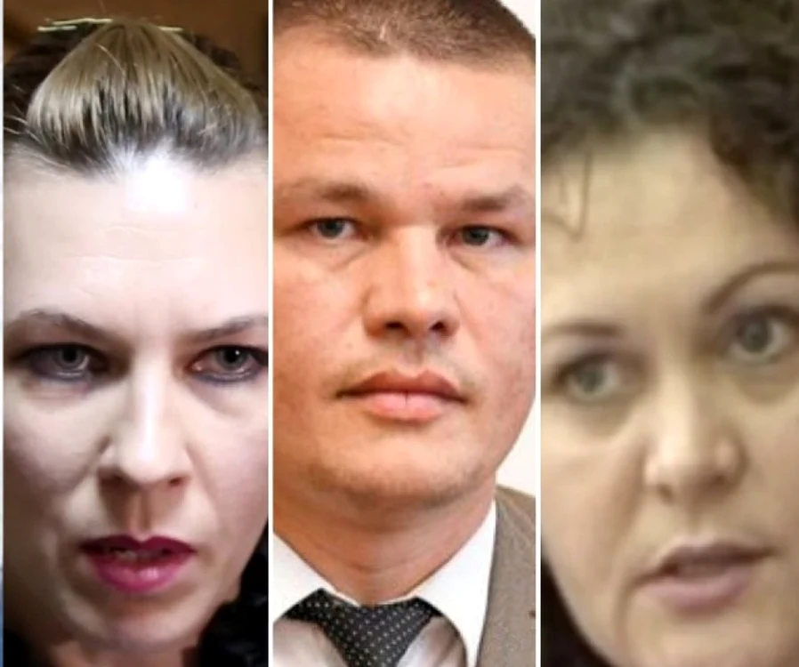 Elena Cazacov, Dumitru Robu şi Vera Chiranda.