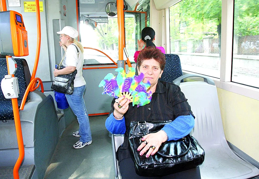 În troleibuz