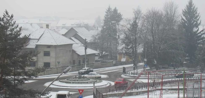 Zăpada s-a așternut din nou la Suceava