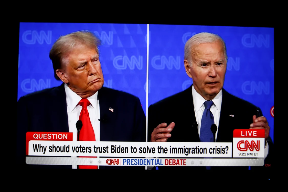 Trump și Biden s-au atacat reciproc în prima lor dezbatere electorală FOTO PROFIMEDIA