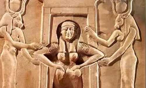 isis giving birth  jpg