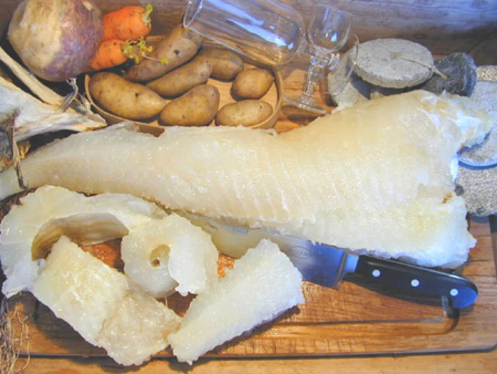 Lutefisk cod sau merluciu