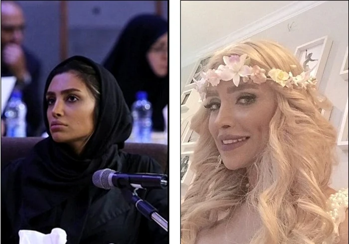 Elham Arab, unul dintre cele mai cunoscute manechine din Iran, a fost audiată la Curtea Revoluţionară în cadrul unei transmisiuni televizate. FOTO Daily Mail