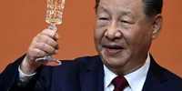 Toast Xi Jinping FOTO AFP