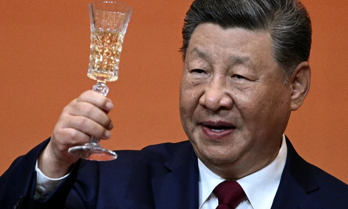 Toast Xi Jinping FOTO AFP