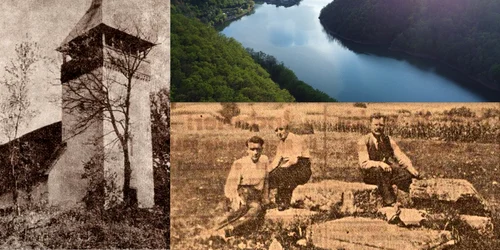 Satul Cinciș în anii 30. Foto Dimineața. Lacul Cinciș. Foto Daniel Guță