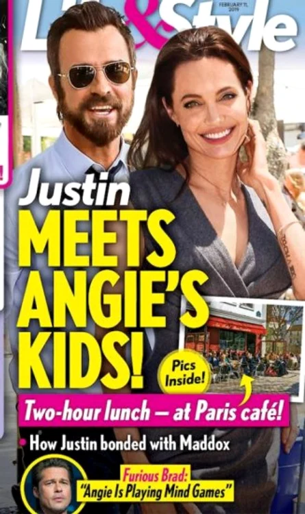 Revista „Life & Style” a dezvăluit că Angelina Jolie s-a apropiat de Justin Theroux