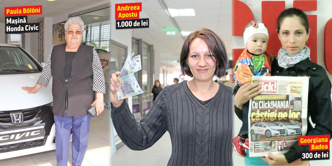 
    Cel mai iubit concurs a dat până acum premii de aproape 240.000 de lei. Joacă și tu! Poți câștiga o supermașină, bani gheață și mii de alte premiiFotografii: click!  