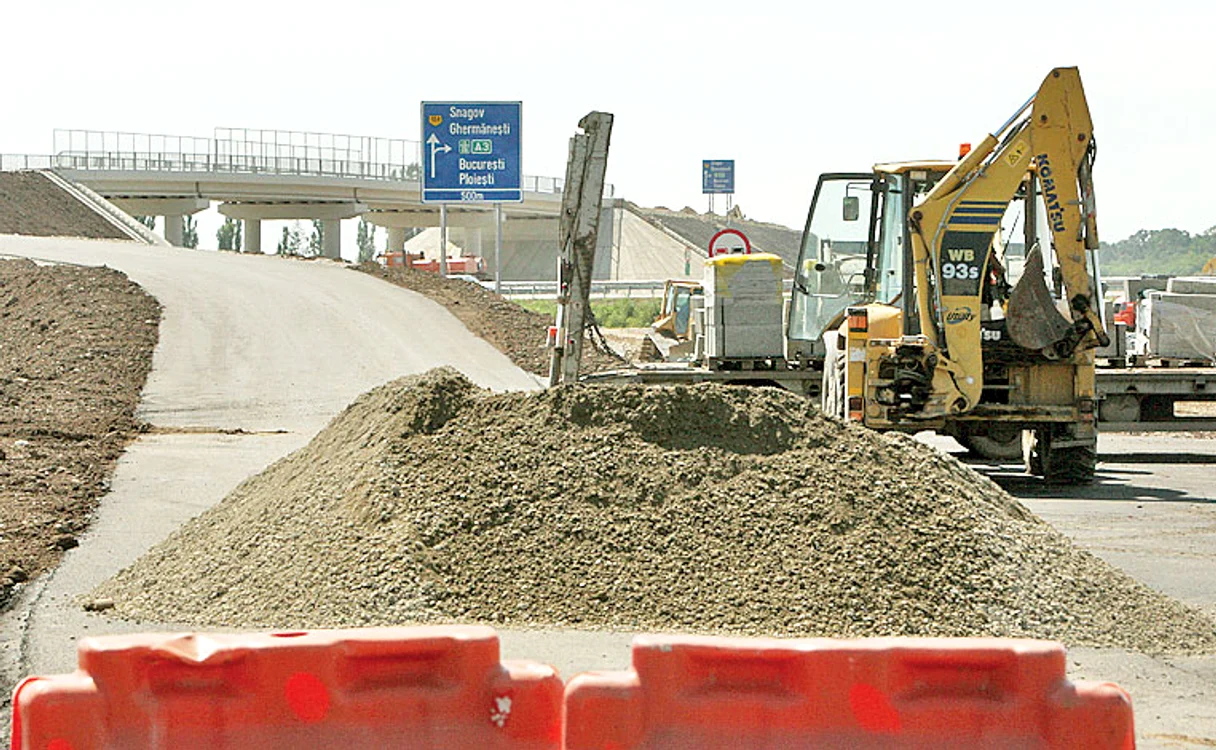 Breteaua rutieră care  dă din autostradă în  Snagov nu este gata