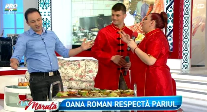 Gravidă în şapte luni, Oana Roman a dat iama în mâncăruri chinezeşti