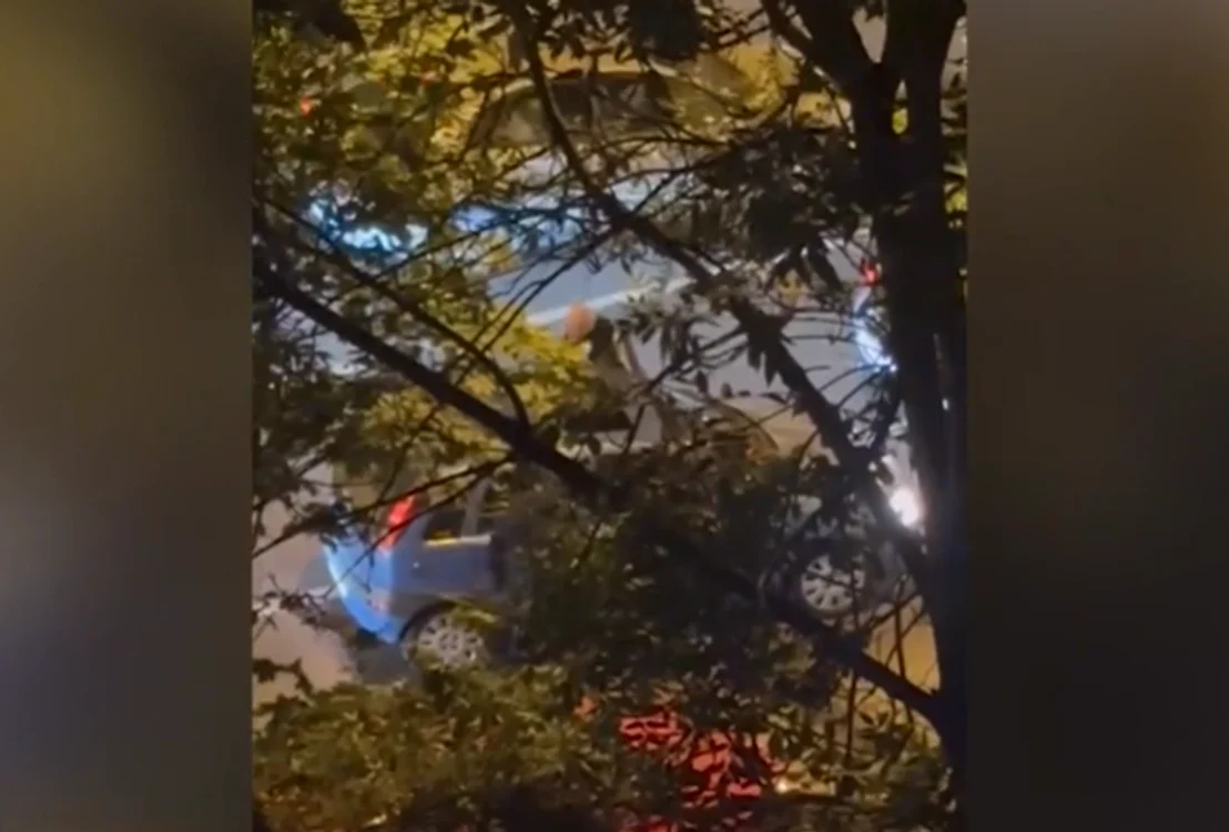 Bărbatul și-a atacat sotia în trafic. FOTO captură Antena 3