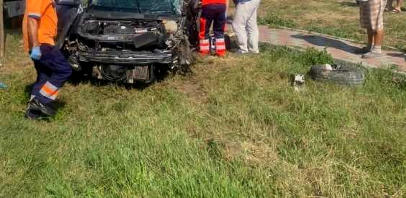 Accident pe DN2A FOTO IPJ Ialomiţa
