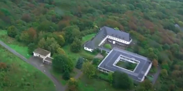 Buncărul armatei germane din Traben-Trarbach  transformat în centru de crimă organizată Foto captură Volksfreund TV
