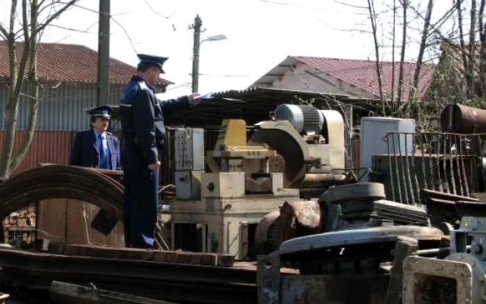 Deşeurile feroase au fost confiscate şi predate unei firme pentru valorificare Foto: arhivă Adevărul