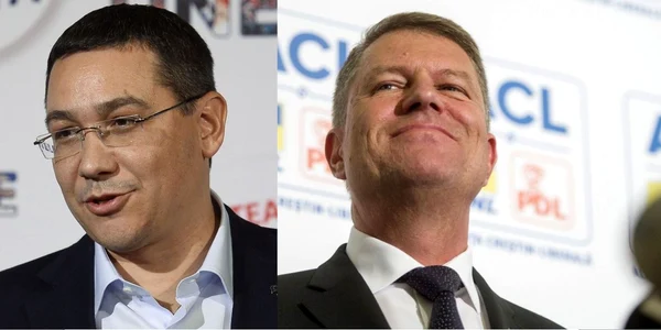 Victor Ponta Klaus Iohannis FOTO AP