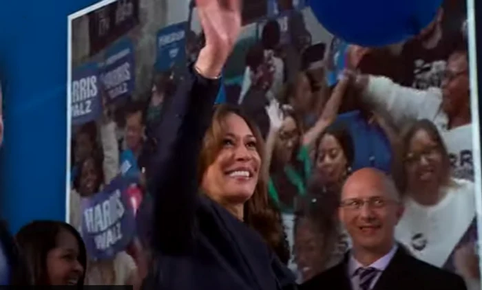 Kamala Harris a acceptat nominalizarea democraţilor la Chicago. FOTO captură YouTube