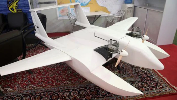 „Drona sinucigaşă“ prezentată de Iran Foto: AFP