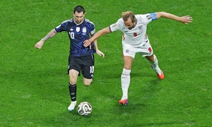 Leo Messi si Harry Kane, Campionatul Mondial (EPA) jpg