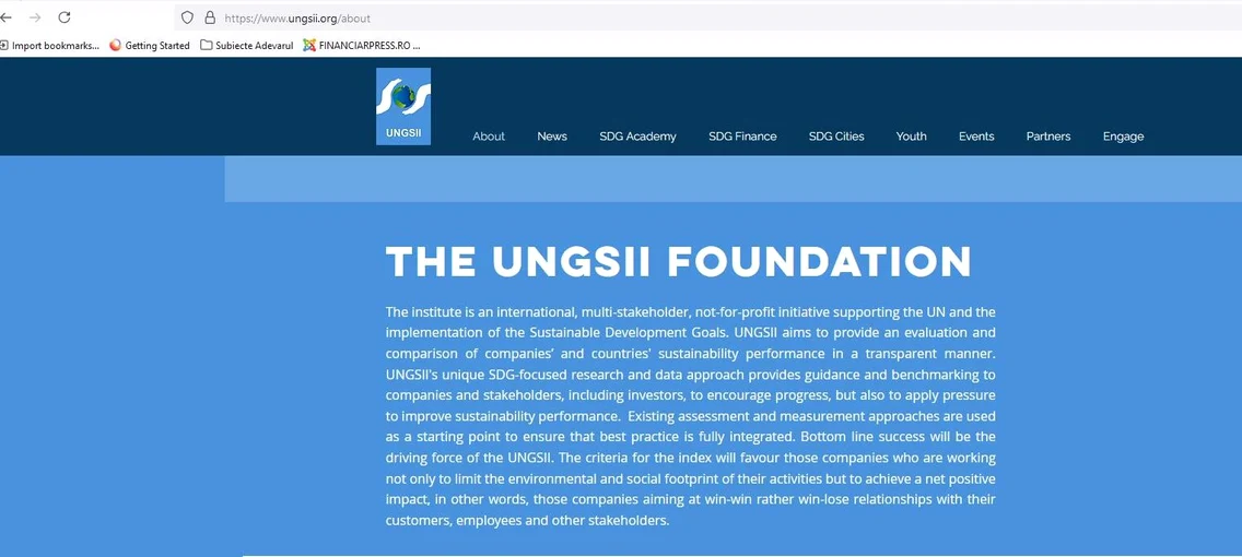 Dovada ca UNGSII e fundatie si nu e parte a ONU FOTO UNGSII jpg