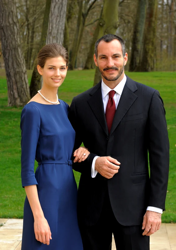 Prințul Rahim Aga Khan V, fiul cel mare a lui Aga Khan IV Karim, cu logodnica Kendra Spears în aprilie 2013. FOTO: Getty Images