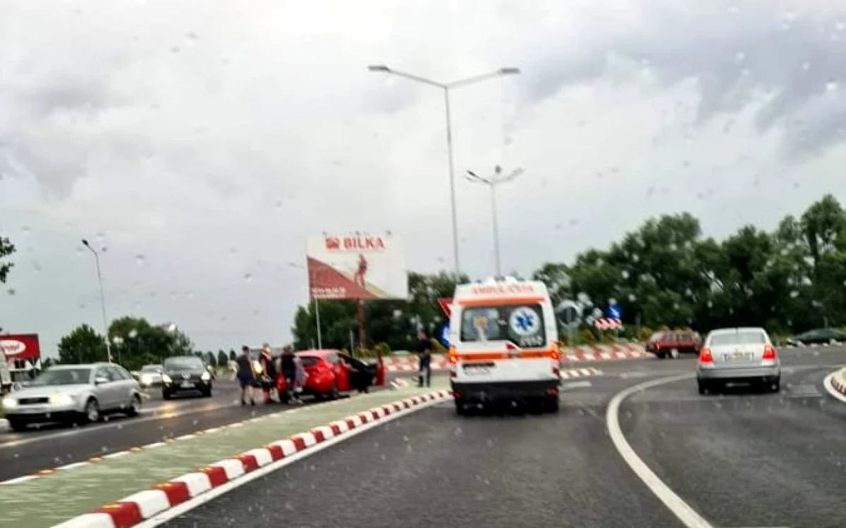 Accident în Sântuhalm. Foto: Info trafic Hd