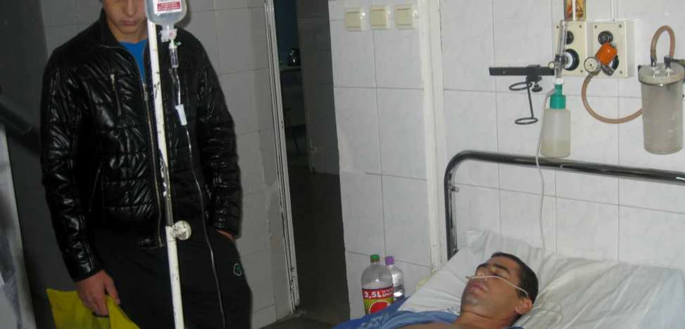 Bărbatul este vizitat în fiecare zi de fiul său Foto: Adrian Obreja