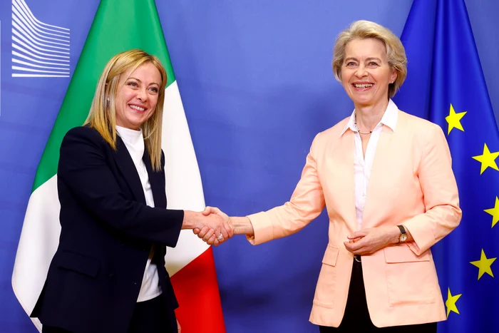 Ursula von der Leyen si Giorgia Meloni
