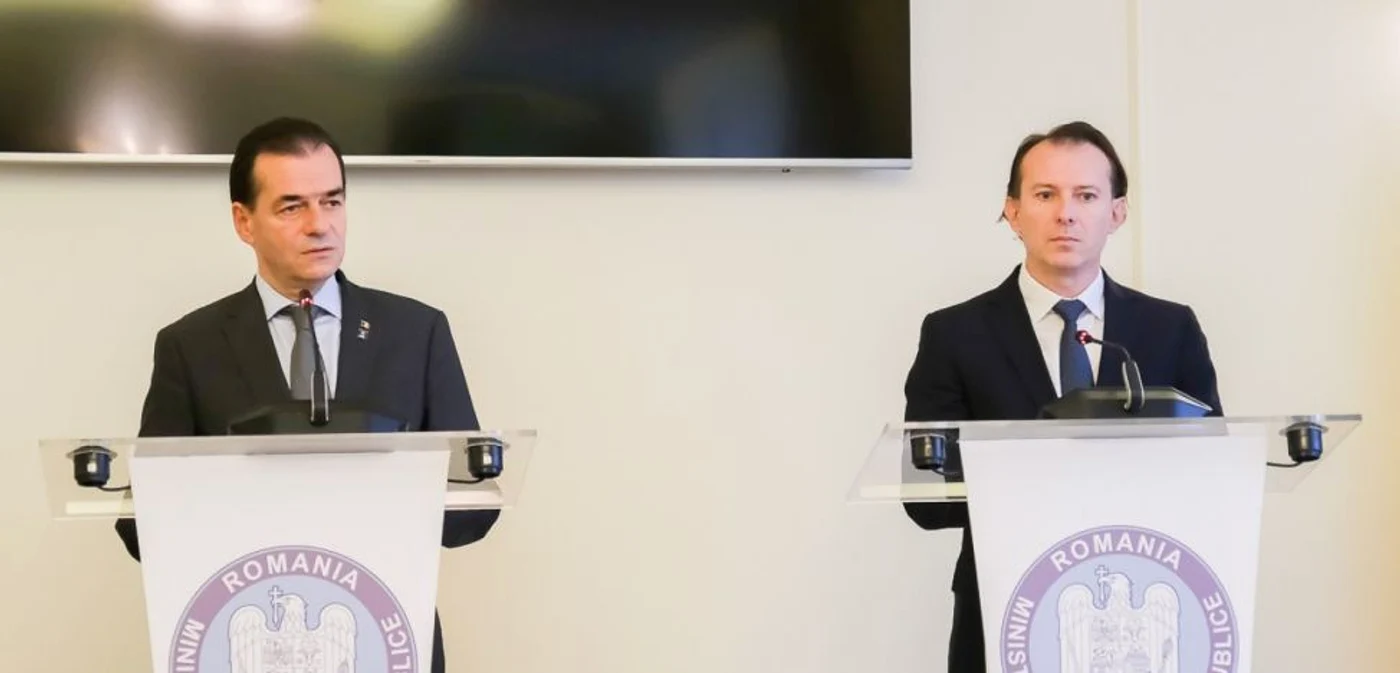 Ludovic Orban şi Florin Cîţu FOTO gov.ro