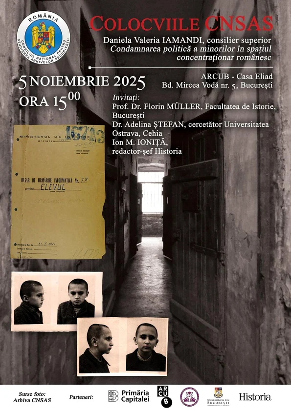   „Colocviile CNSAS”: Condamnarea politică a minorilor în spațiul concentraționar românesc