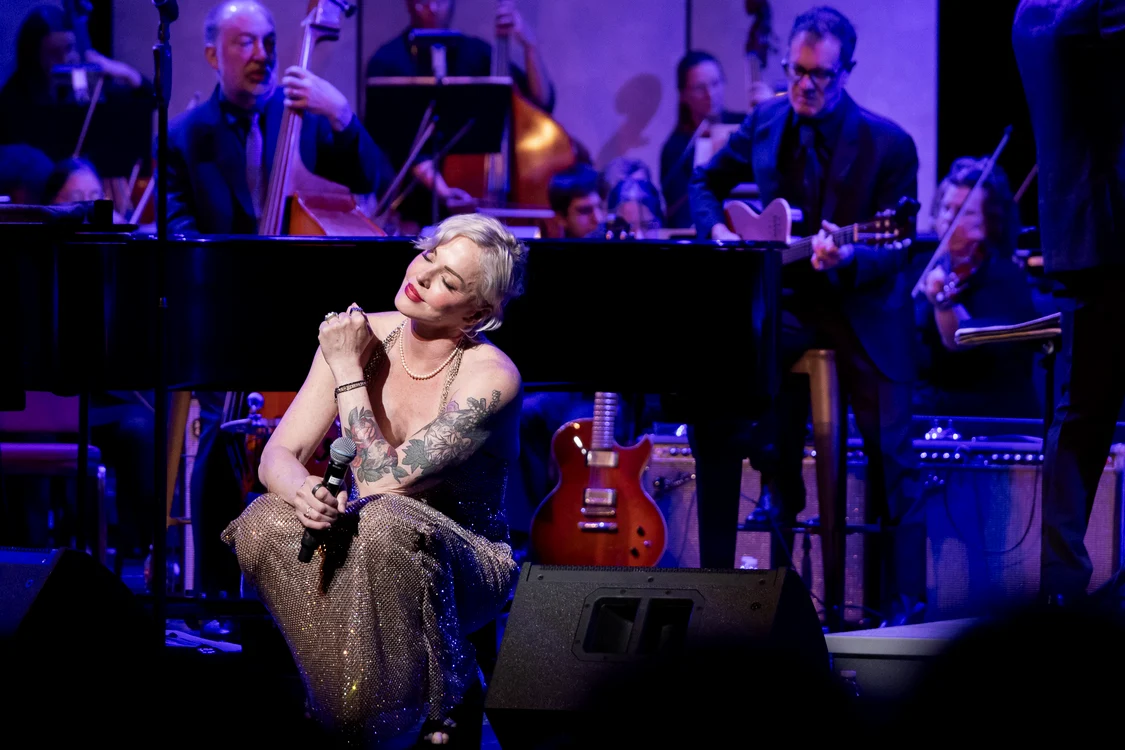 Storm seated on stage 260125 photo credit Mike Endsley jpg