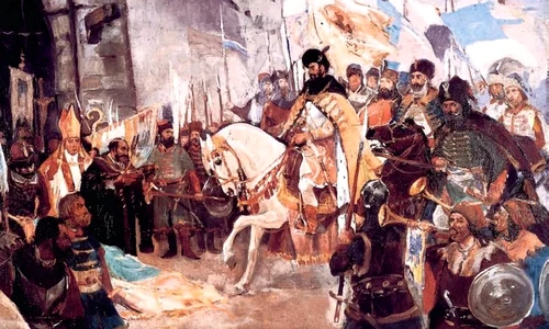 Intrarea triumfală a lui Mihai Viteazul în Alba Iulia