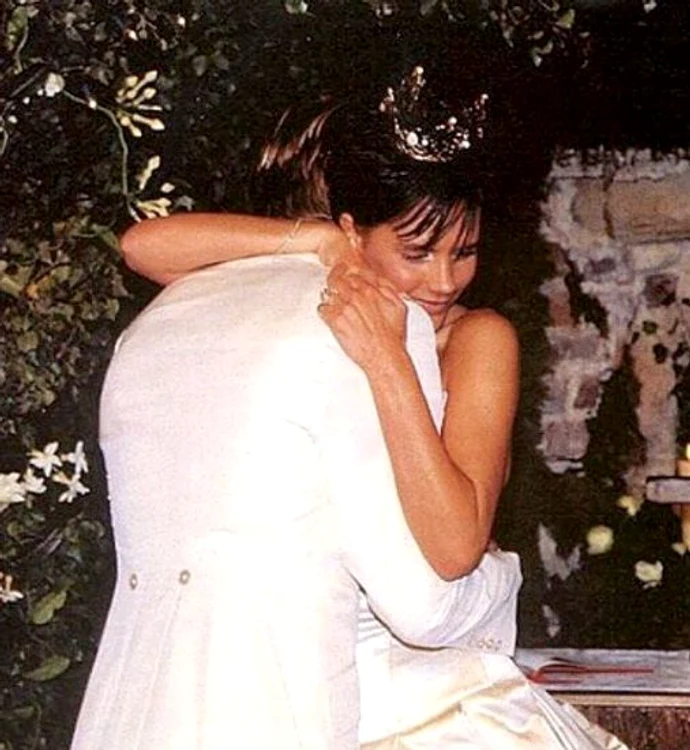 David și Victoria, într-o imagine de la nunta lor