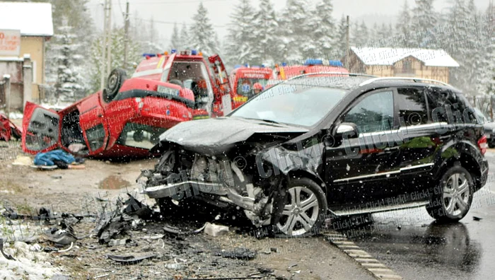 Aşa arătau maşinile  implicate în accident
