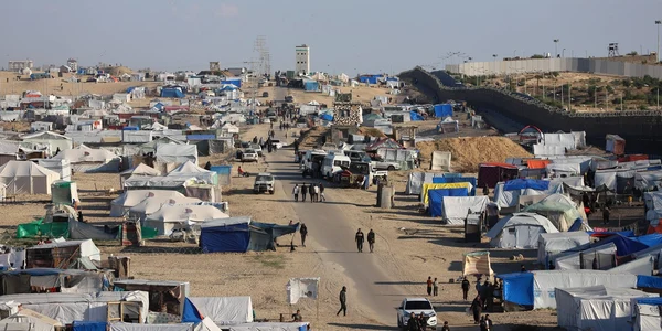 Palestinieni refugiați la Rafah FOTO PROFIMEDIA