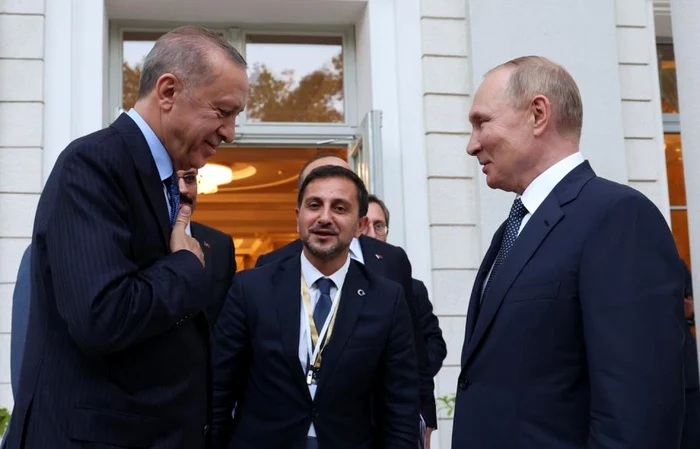 Erdogan şi Putin la Soci, pe 5 august 2022 FOTO EPA EFE